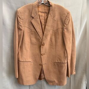 Vintage Kingsridge Tan Suede Sport Coat L